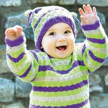 X-Bonnet pour bébé au tricot