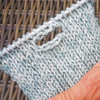 X-Tricoter une boutonnière