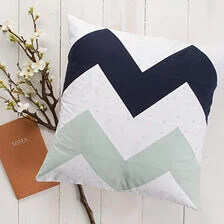 X-Tutoriel de couture pour un coussin patchwork