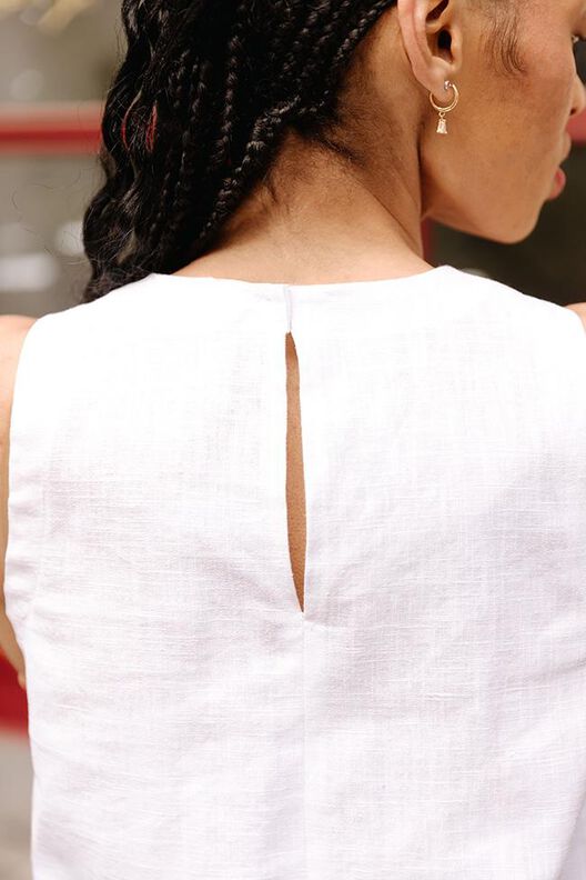 Patron de robe en lin pour femme XS-XXXL Robe mini image number 4