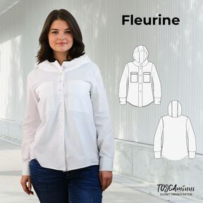 Blouse Fleurine tailles 34-54 Patron