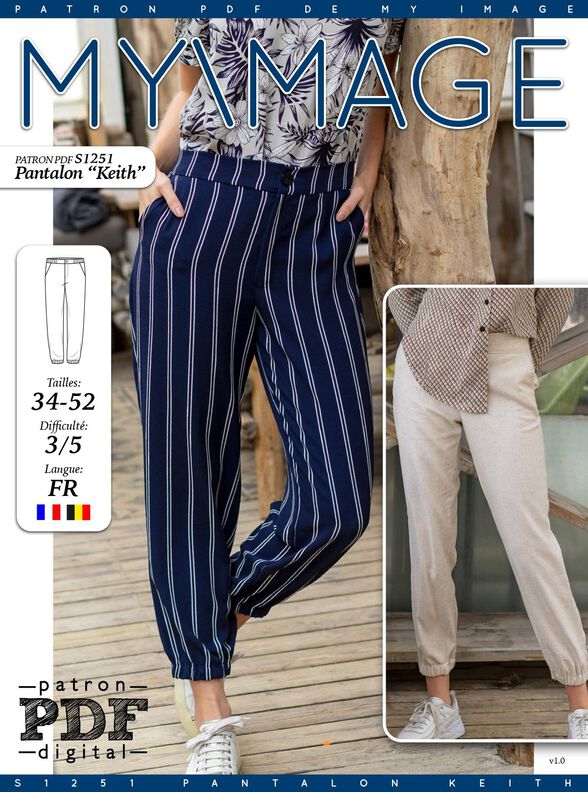 Pantalon Keith Patron de Couture image number 2