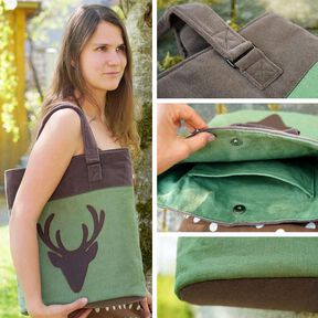 Sac de transport cerf  - Patron de couture