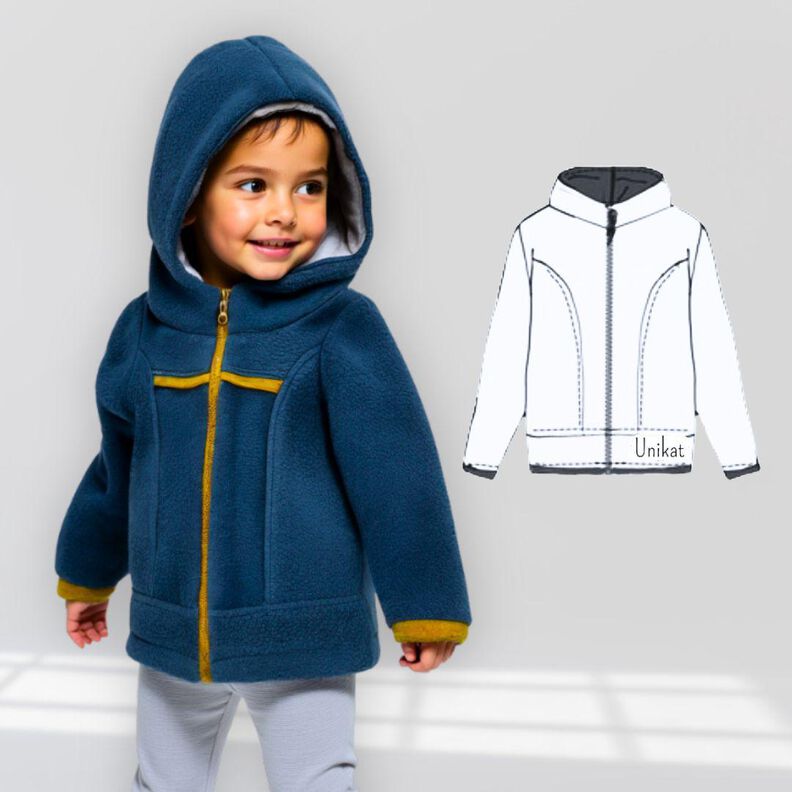 Patron Veste Nino unisexe pour enfants tailles 80-140  image number 6