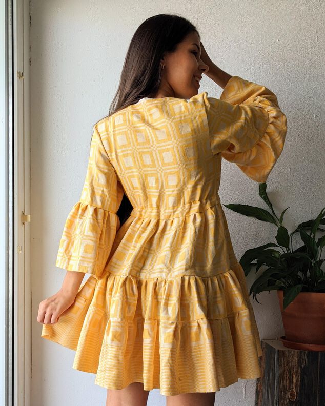 Robe Tonalco | Manches Longues et Cloche | Robe d'Automne image number 3