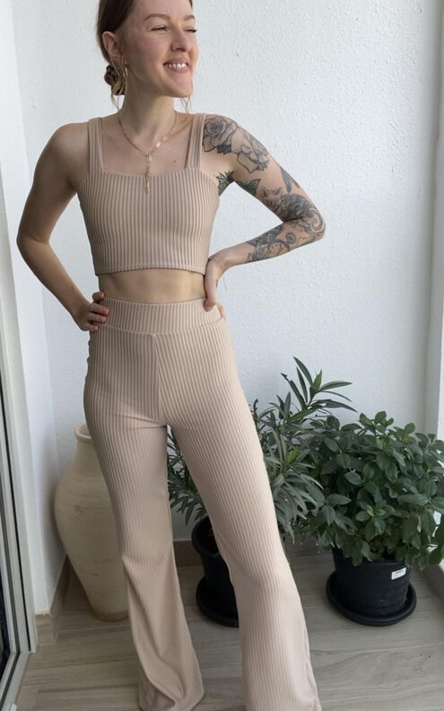 PANTALON FLARE T34-50 image number 5