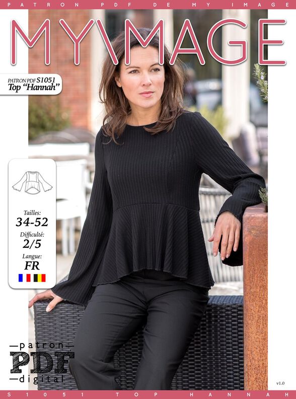 Top HANNAH Patron de Couture image number 1