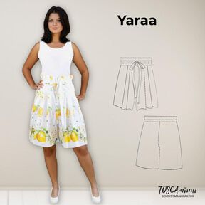 Jupe-culotte Paperbag Yaraa tailles 34-54 Patron