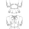 Blouse à basque Patron de couture femmes en tailles XS-XXXL thumbnail number 5