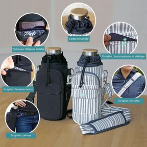 Sac de bouteille Walking -  Patron de couture 