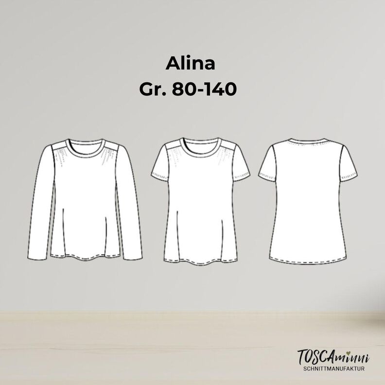 Patron T-shirt pour enfants Alina "minni" tailles 80-140 image number 9