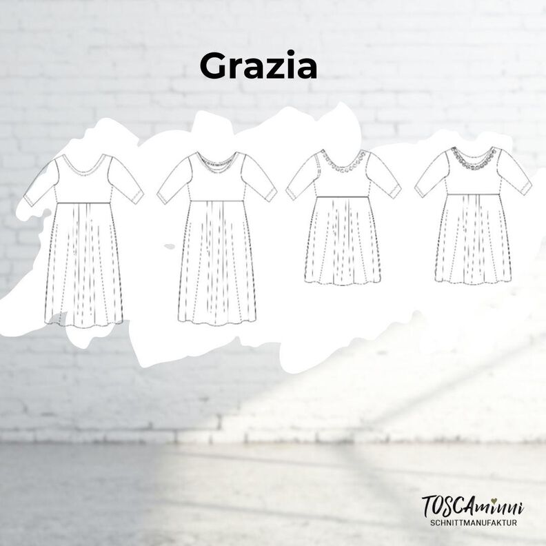 Robe Grazia Taille 34-54 Patron image number 8