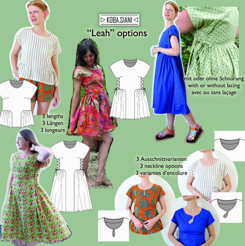 Robe d'été mini/ midi ou top avec laçage t. 34-62 image number 9