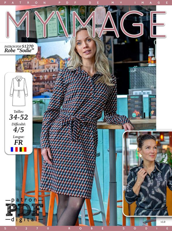 Robe Sodie Patron de Couture image number 2