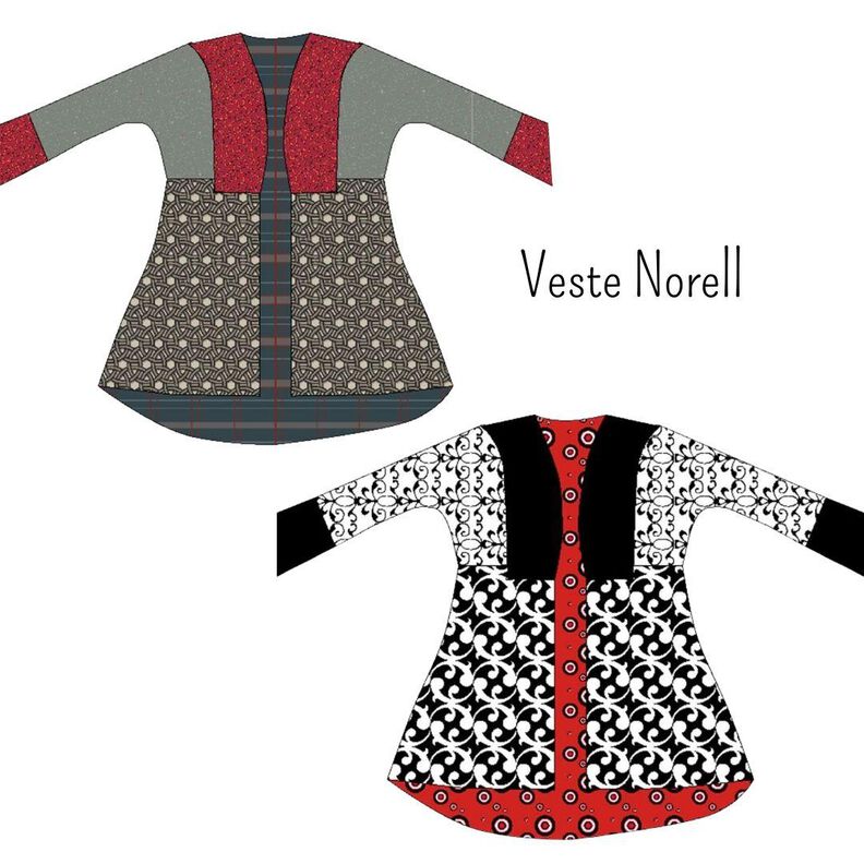Cardigan Norell Size 34-54 Patron image number 10