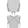 Patron Top smocké, XS-XXXL, Patron Top de couture thumbnail number 4