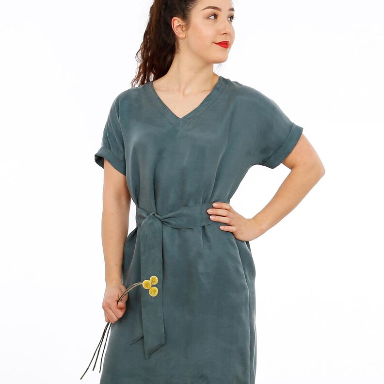 Robe décontractée avec col en V Madame VIKKI XS-XXL image number 3