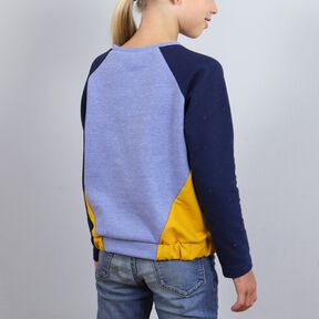 LILLE - pull raglan avec coutures de séparation obliques
