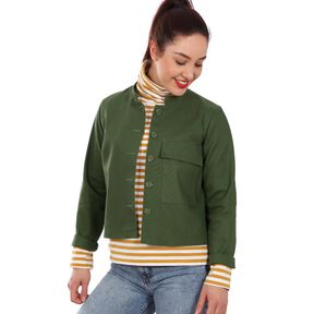 Madame CLEO - veste courte à grandes poches XS-XXL