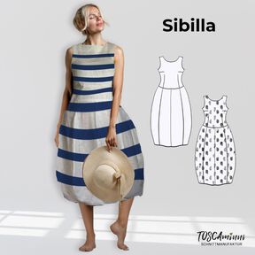 Patrons Robe Sibilla | Robe en lin avec jupe ballon