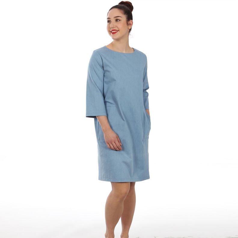 Madame YUMA - Robe droite avec des poches & un pli  image number 9