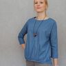 Madame NINA - Chemisier avec plis dans l’ourlet XS-XL thumbnail number 3