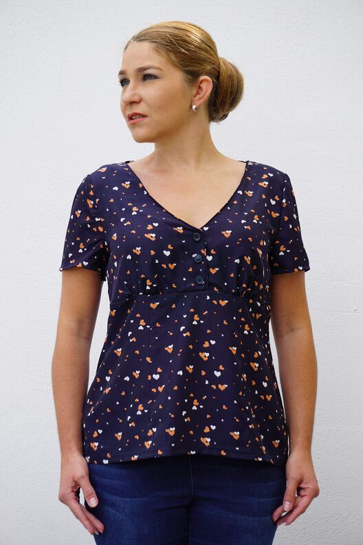 Blouse Claudine 34-52 PDF A4, A0 tutoriel imagé image number 4