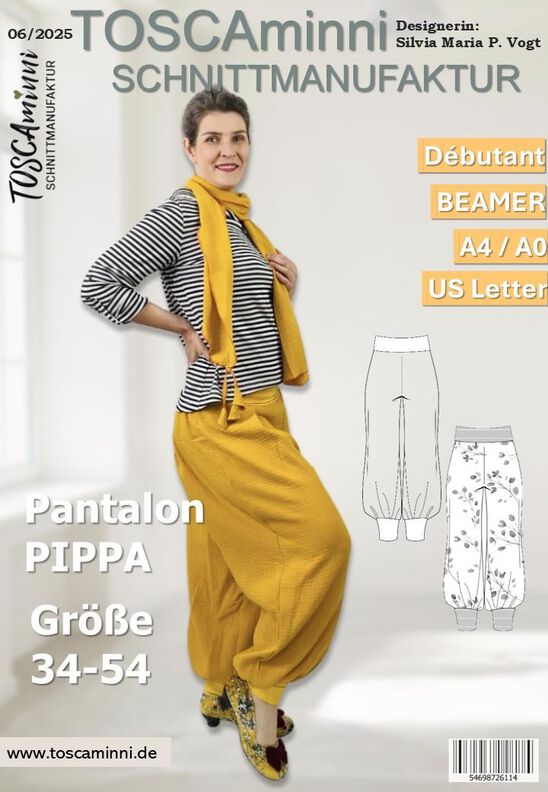 Patron Pantalon de harem PIPPA T. 34-54 | Pantalon bouffant image number 10