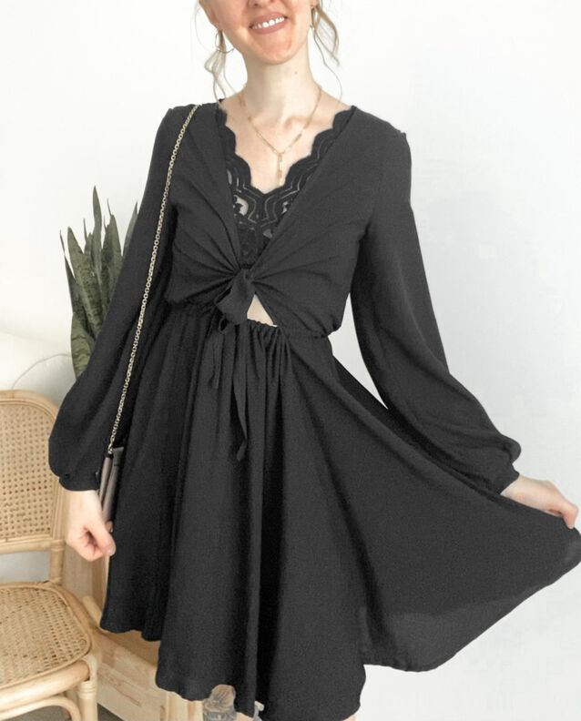 ROBE NOUÉE - T34-50 image number 3