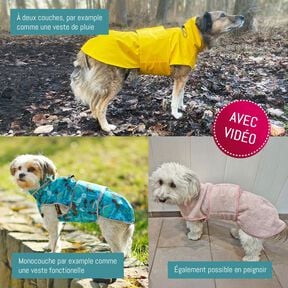 Patron et instructions de couture pour veste pour chien Alma