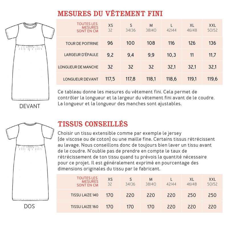 Madame CAROL - Robe T-shirt froncée à la taille XS-XXL image number 10