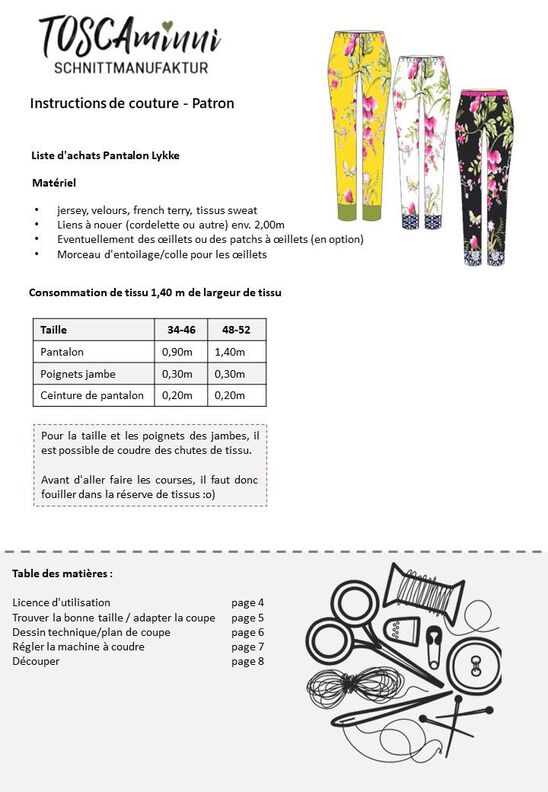 Pantalon Lykke tailles 34-52 Patron image number 6