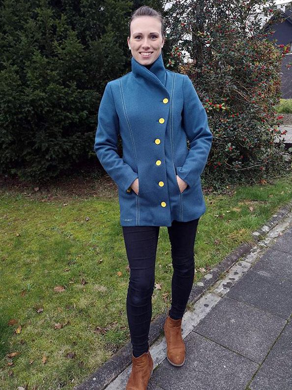 Manteau ou veste NATALJA 34-54 PDF A4, A0 tutoriel imagé image number 10