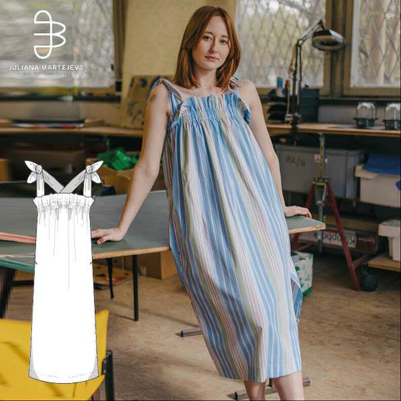 Patron Robe à volants XS-XXXL Patron Top de couture image number 1