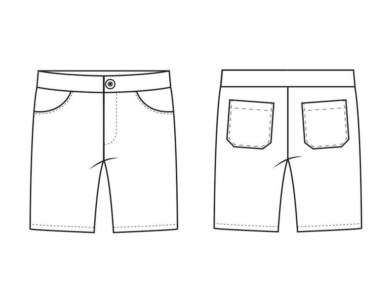 Shorts  "Brett" Patron de Couture  image number 3