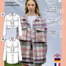 Patron Manteau d'hiver , XS-XXXL, Patron de couture thumbnail number 7