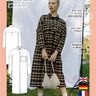 Robe Chemise Patron XS-XXXL. Robe chemisier Patron thumbnail number 6