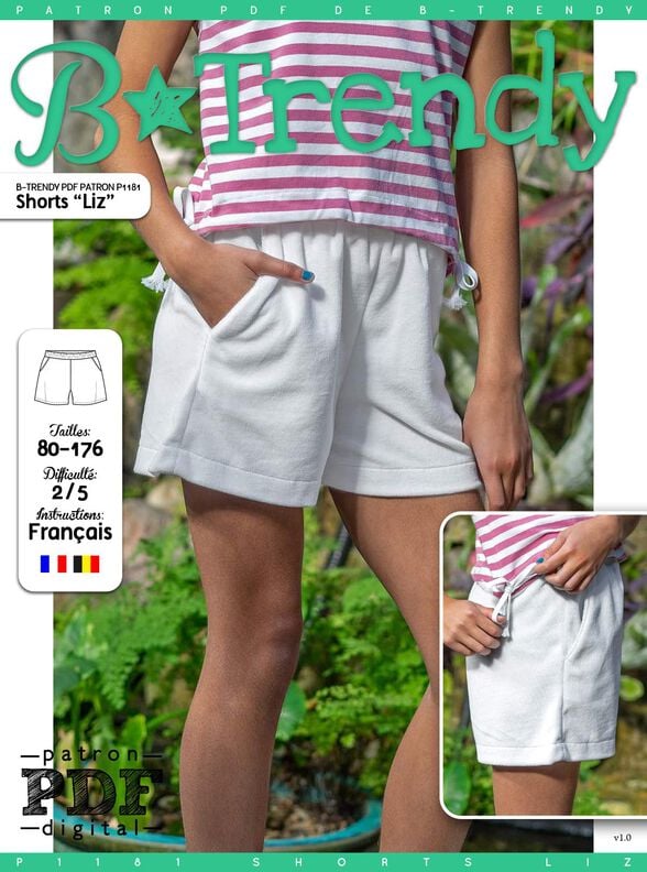 Shorts Liz Patron de Couture image number 2