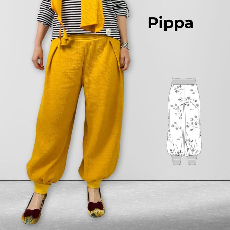 Patron Pantalon de harem PIPPA T. 34-54 | Pantalon bouffant image number 1
