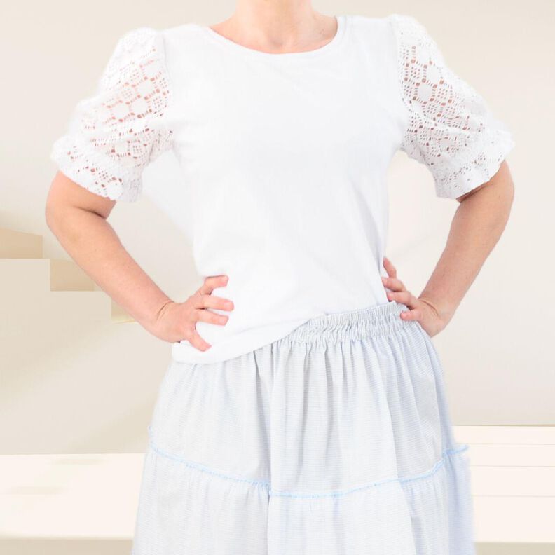 T-shirt Louna avec manches bouffantes tailles 34-54 Patron image number 4