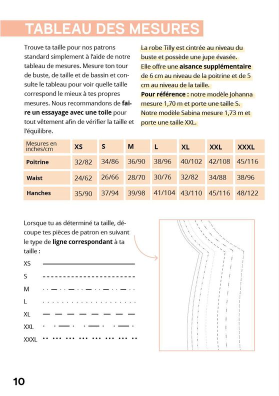 Patron de robe en jersey pour femme, décolleté en V image number 8
