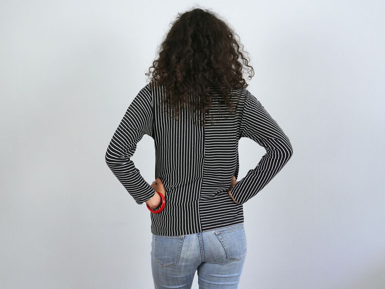 Madame JETTE T-Shirt à manches chauve-souris XS-L - couture image number 4