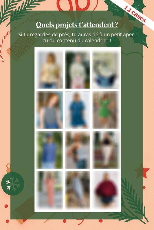 Calendrier de l'Avent 12 patrons de couture, Noël image number 3