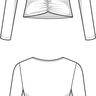 Patron Top à manches longues fronces XS-XXXL  thumbnail number 6