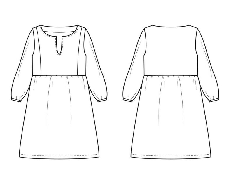Robe Dounia Patron de Couture image number 3