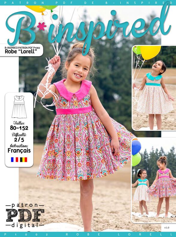 Robe enfant LORELL Patron de Couture image number 1