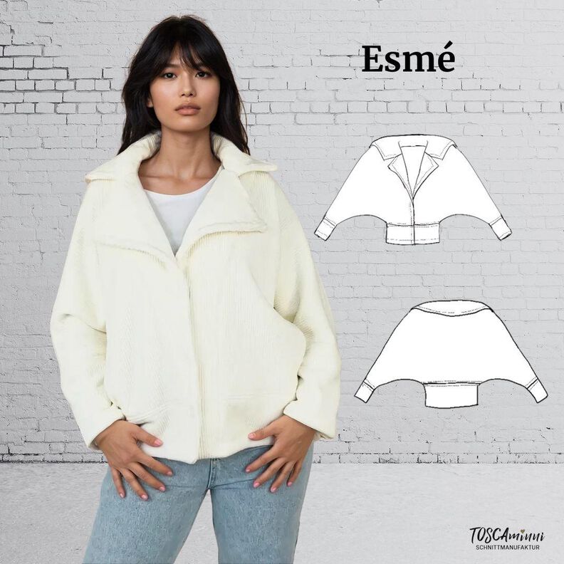 Patron Veste Esmé T. 34-54 patron de couture image number 1