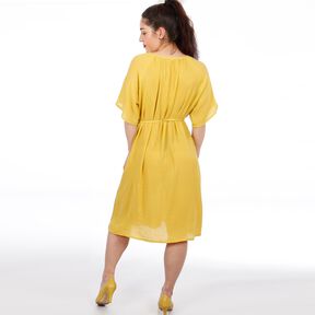 Madame MALIN - Robe avec encolure &agrave; plis XS-XXL