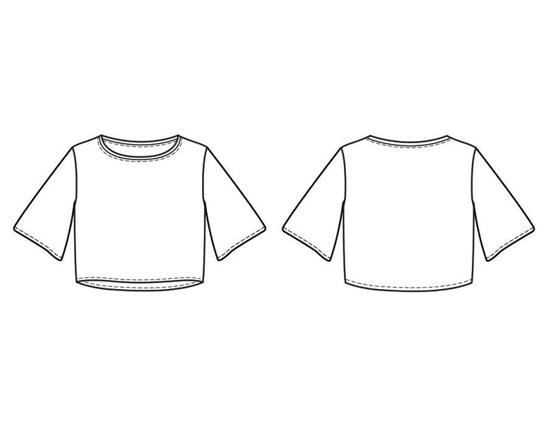 Top  "Isa" Patron de Couture  image number 2