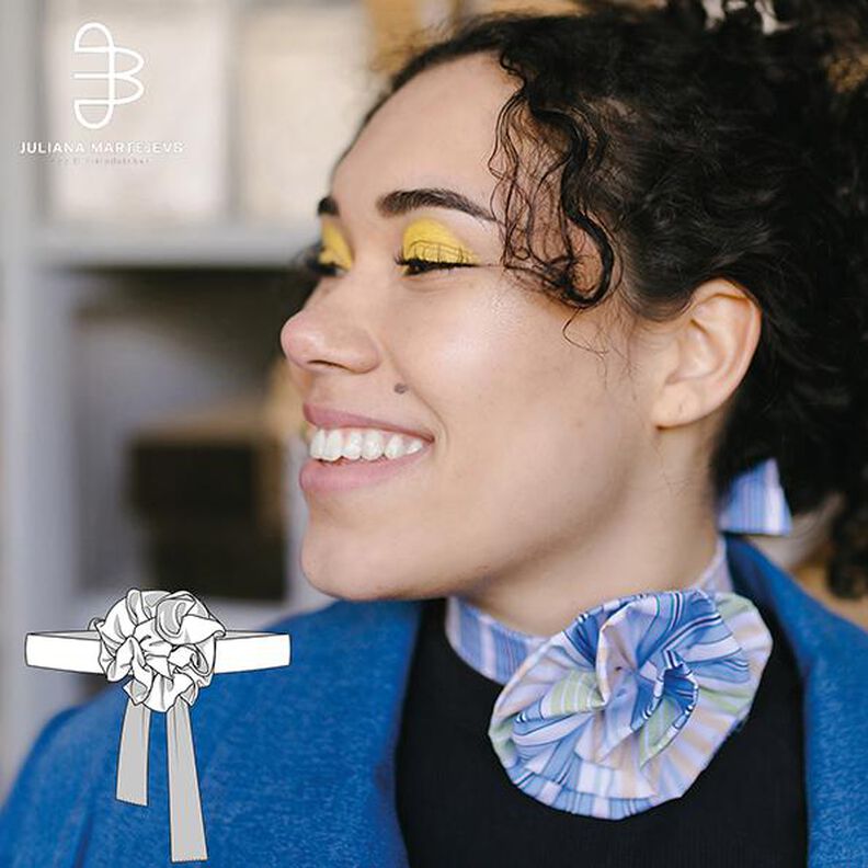 Patron Collier rose, Patron de couture accessoire image number 1